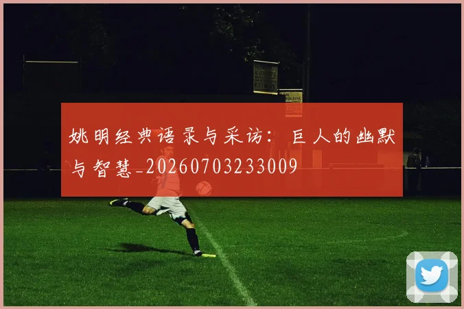 姚明经典语录与采访：巨人的幽默与智慧_20260703233009